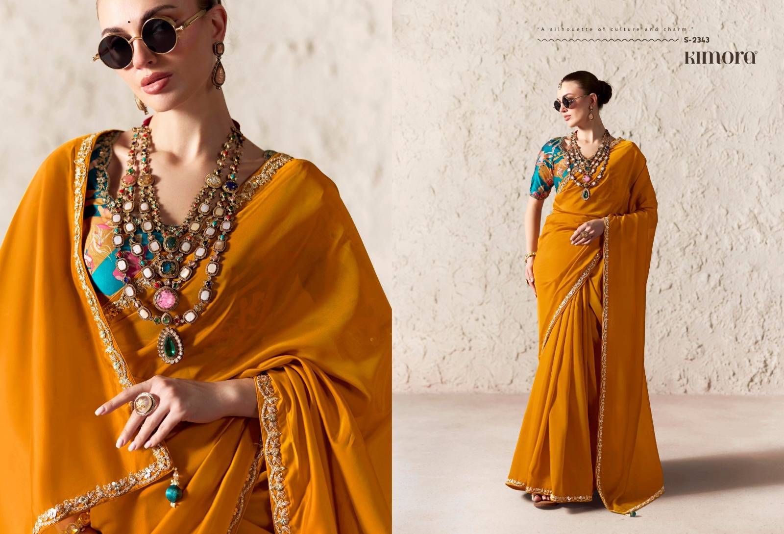 Rangat Vol-4 By Kimora Fashion 2331 To 2345 Series COLORFUL BEAUTIFUL FANCY PARTY WEAR & TRADITIONAL WEAR SAREES AT WHOLESALE PRICE